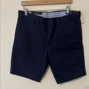 Polo by Ralph Lauren navy Blue Flat Front Shorts
